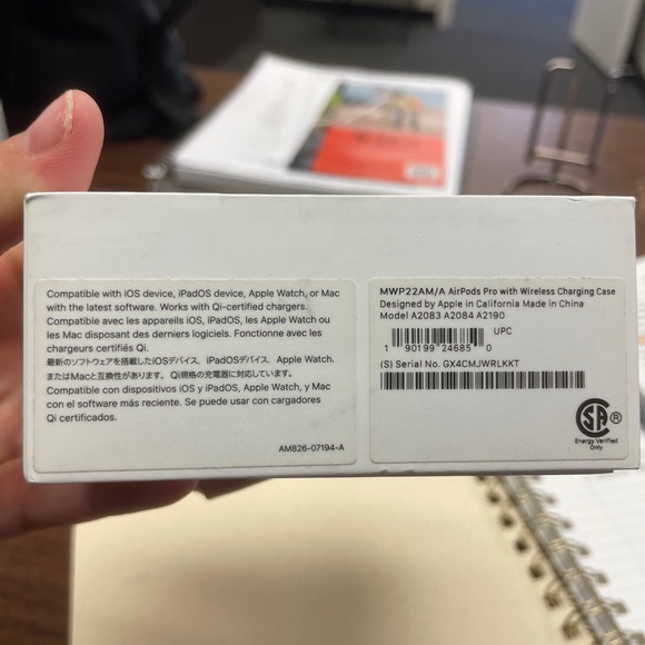 AirPods Pro (1st Generation) with Wireless Charging Case and Charging Cord - Picture 8 of 16